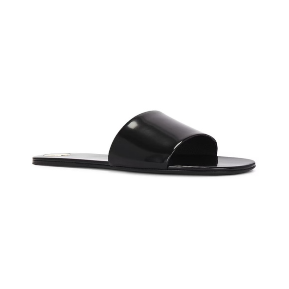 LIKE NEW Saint Laurent Carlyle Flat Slide in Noir size 40 / US 10 - Picture 1 of 12